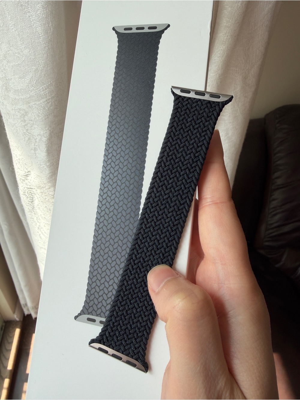 Apple braided solo Watch Band 41mm charcoal size 4